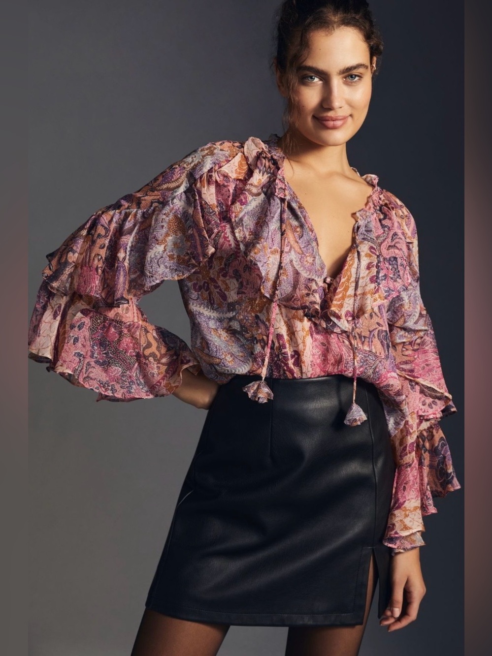 Anthropologie x MISA Sandra Blouse Size XS NWT